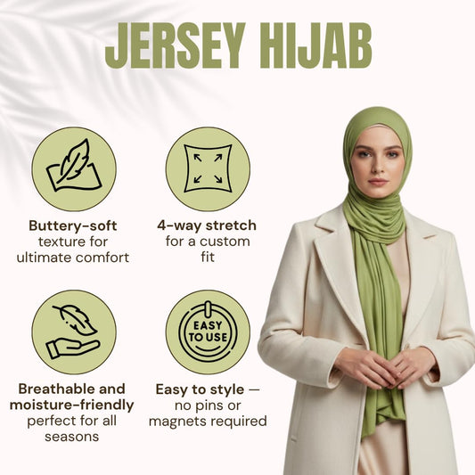 NOOR Premium Jersey Hijab Set - 3-Pack Soft & Breathable Head Scarf Wrap for Women in Gift-Ready Box - Comfortable, Versatile, and Stylish (Mix Color 2)