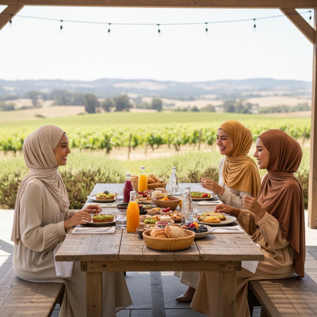 NOOR Premium Jersey Hijab Set - 3-Pack Soft & Breathable Head Scarf Wrap for Women in Gift-Ready Box - Comfortable, Versatile, and Stylish (Mix Color 5)