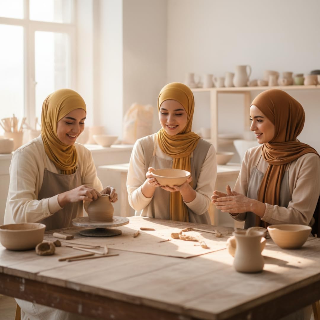 NOOR Premium Jersey Hijab Set - 3-Pack Soft & Breathable Head Scarf Wrap for Women in Gift-Ready Box - Comfortable, Versatile, and Stylish (Mix Color 6)