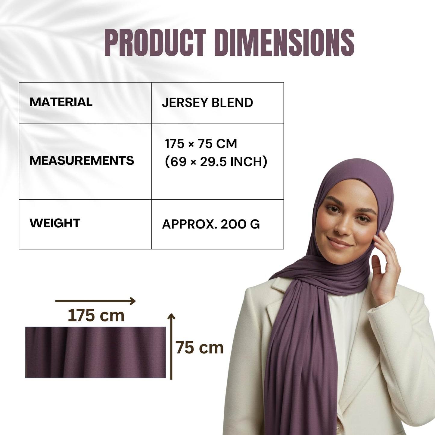 NOOR Premium Jersey Hijab Set - 3-Pack Soft & Breathable Head Scarf Wrap for Women in Gift-Ready Box - Comfortable, Versatile, and Stylish (Mix Color 4)
