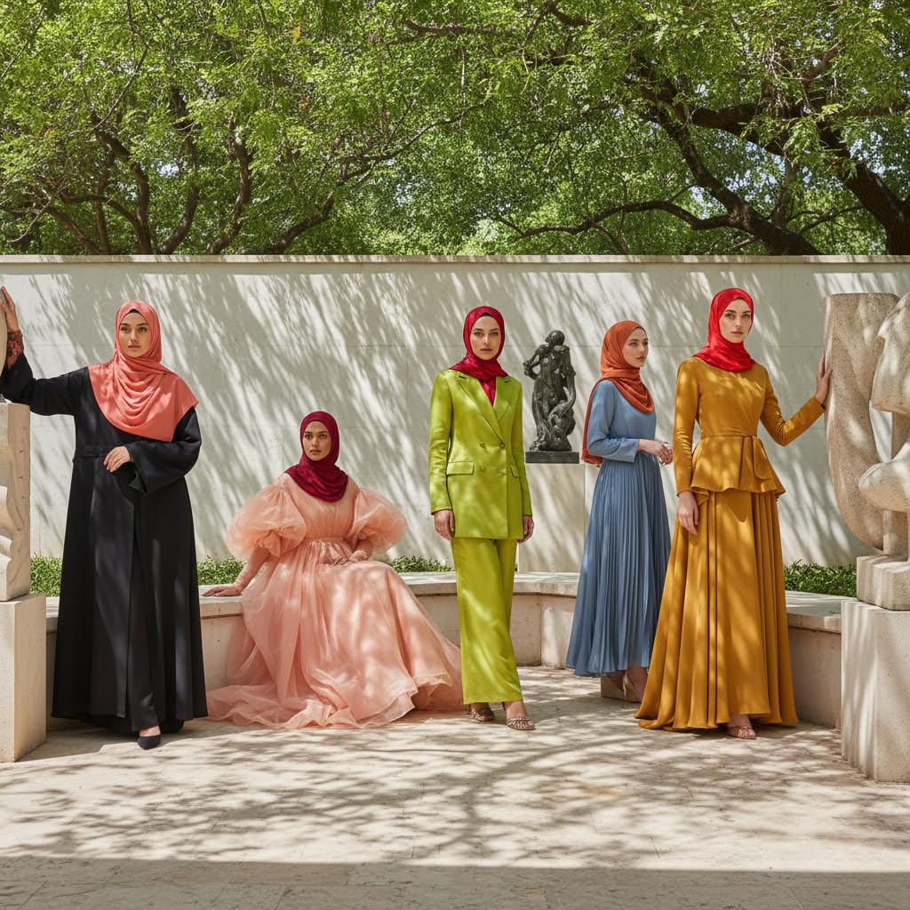 NOOR Chiffon Hijab Set for Women – Pack of 5 Lightweight Non-Slip Chiffon Scarves, Premium Breathable Fabric, Elegant Draping for Everyday Wear (Mix Colors 13)