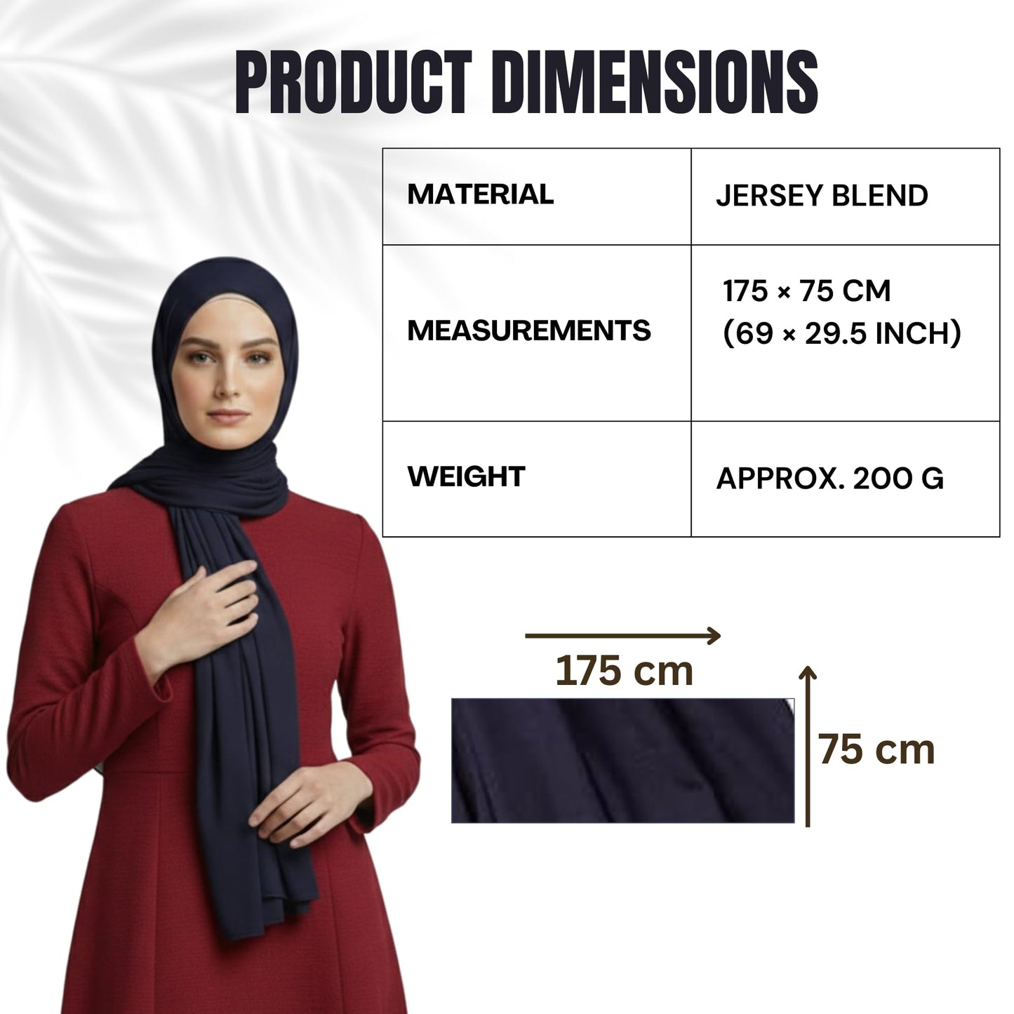 NOOR Premium Jersey Hijab Set for Women – 3 Pack Soft & Breathable Stretch Head Scarf Wrap, Comfortable Non-Slip Fabric, Versatile Styling, Gift-Ready Box (Mix Color 12)