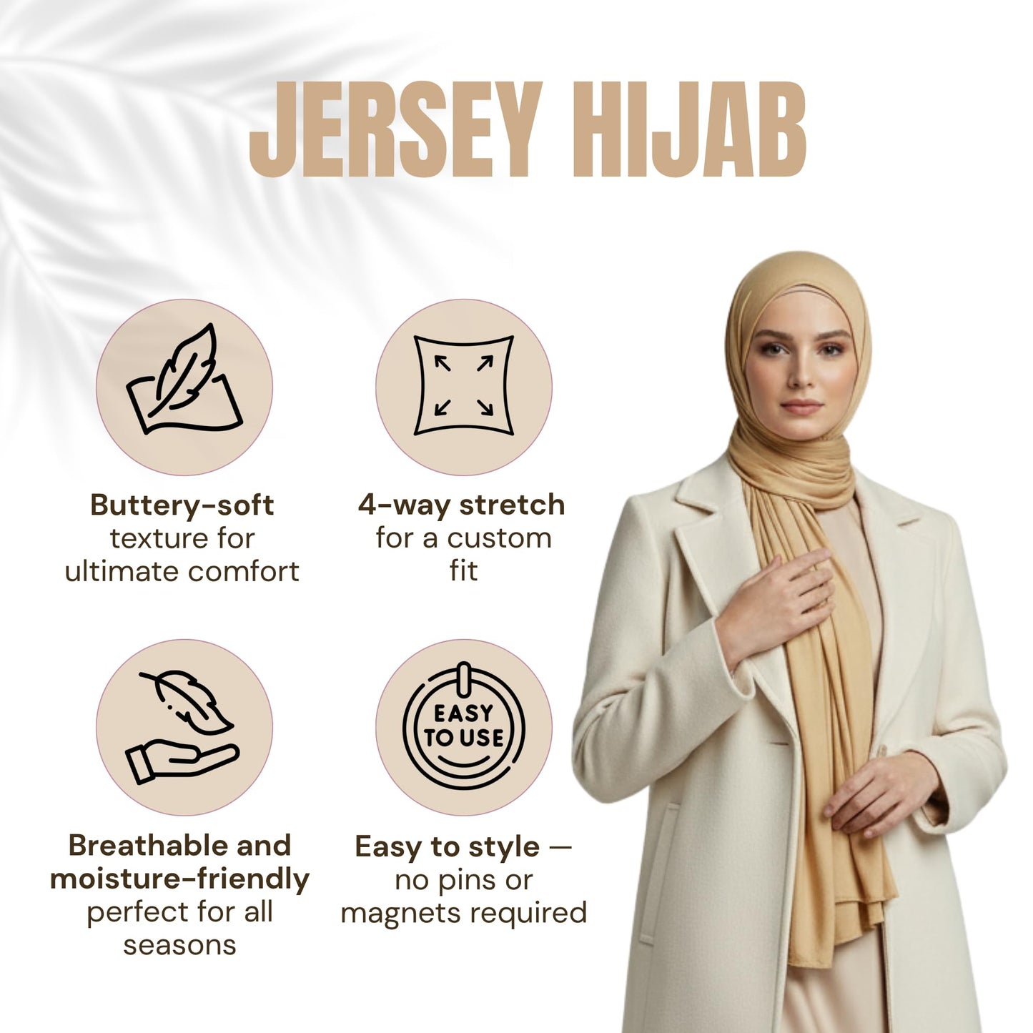 NOOR Premium Jersey Hijab Set - 3-Pack Soft & Breathable Head Scarf Wrap for Women in Gift-Ready Box - Comfortable, Versatile, and Stylish (Mix Color 1)