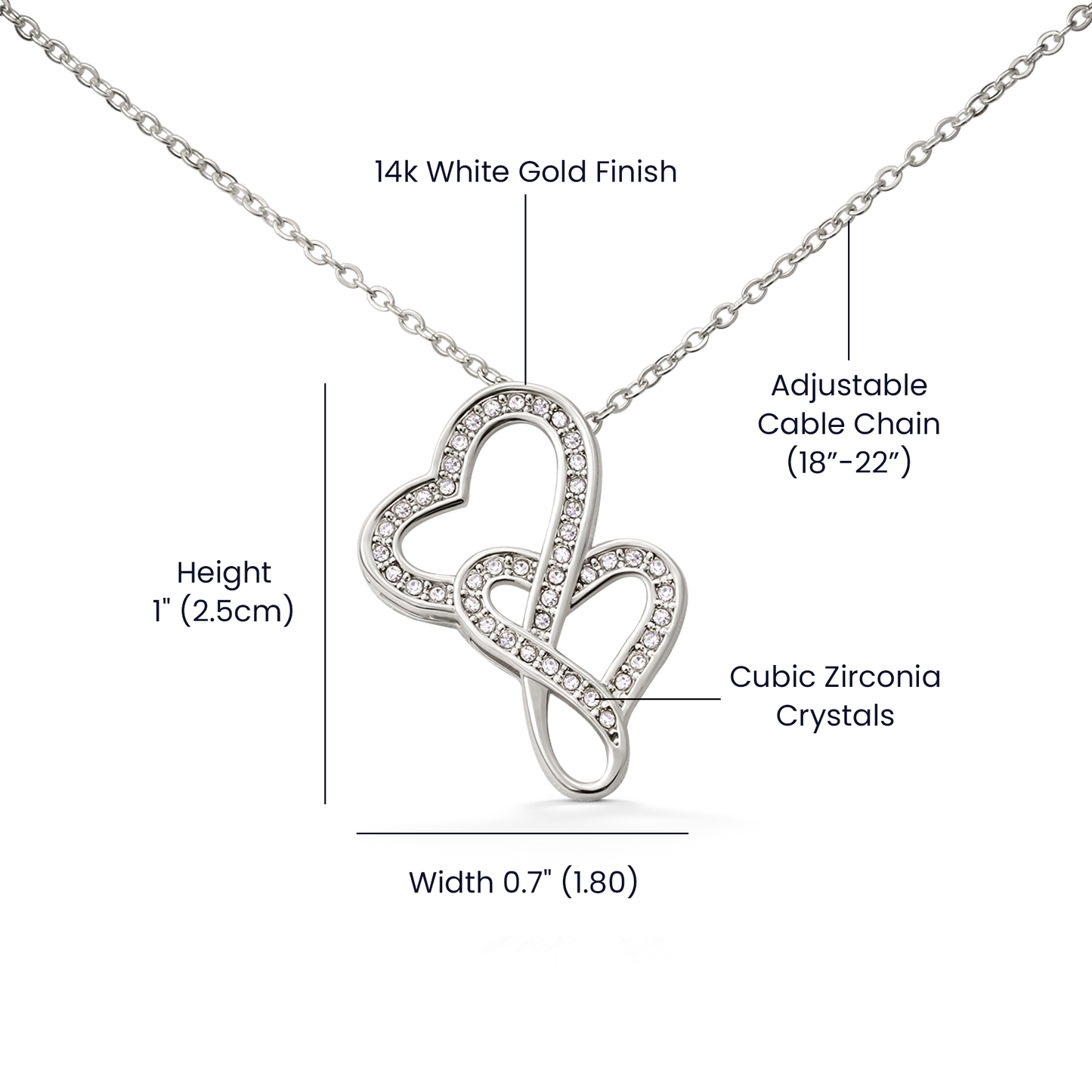 Heart-to-Heart Pendant Necklace – A Symbol of Unbreakable Love