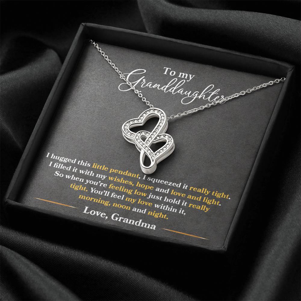 Heart-to-Heart Pendant Necklace – A Grandmother's Love for Her Granddaughter