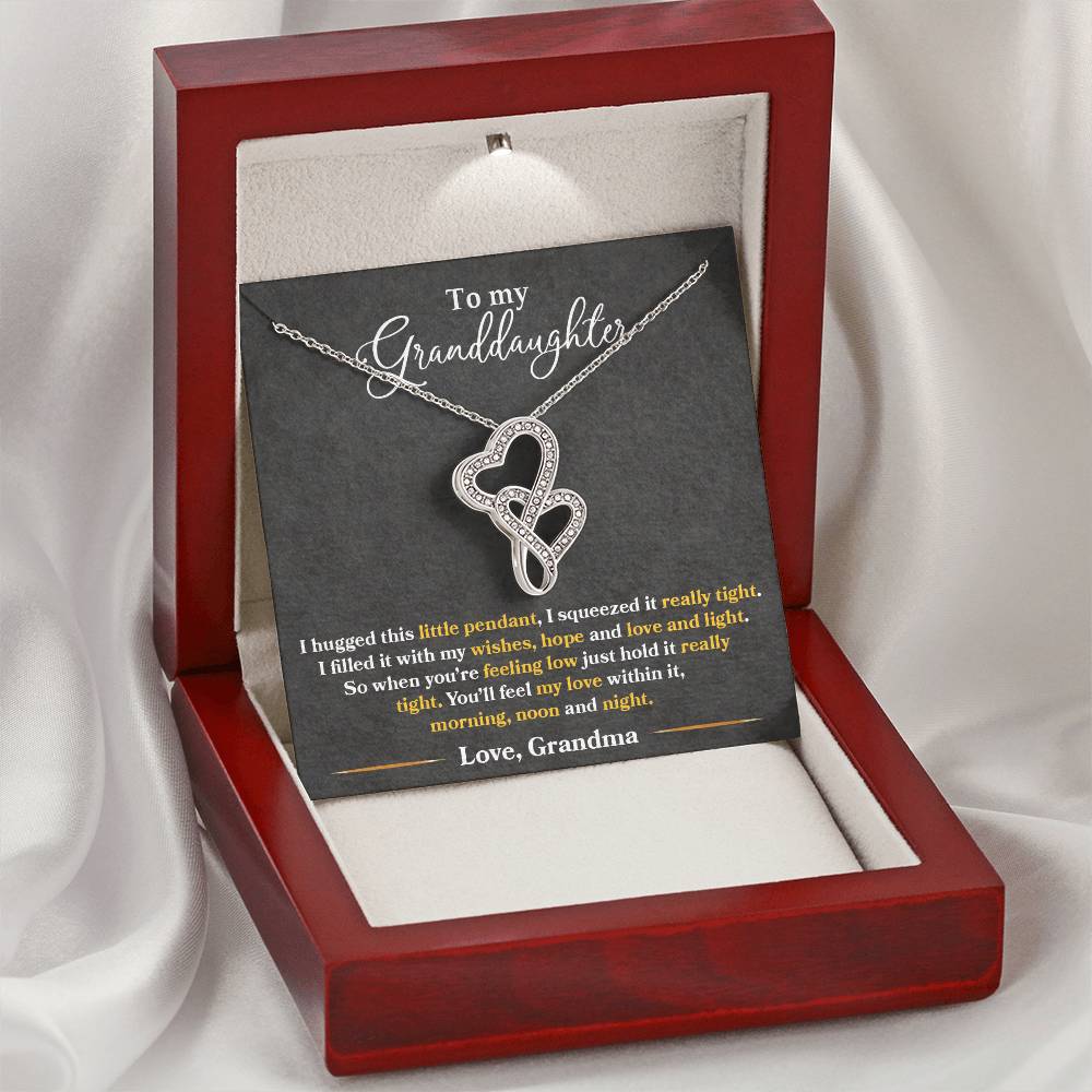 Heart-to-Heart Pendant Necklace – A Grandmother's Love for Her Granddaughter