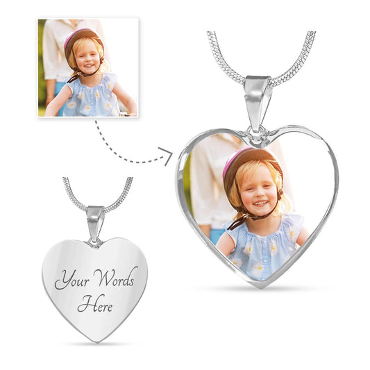 Custom Heart Necklace with Photo & Engraving – A Truly Personalized Keepsake