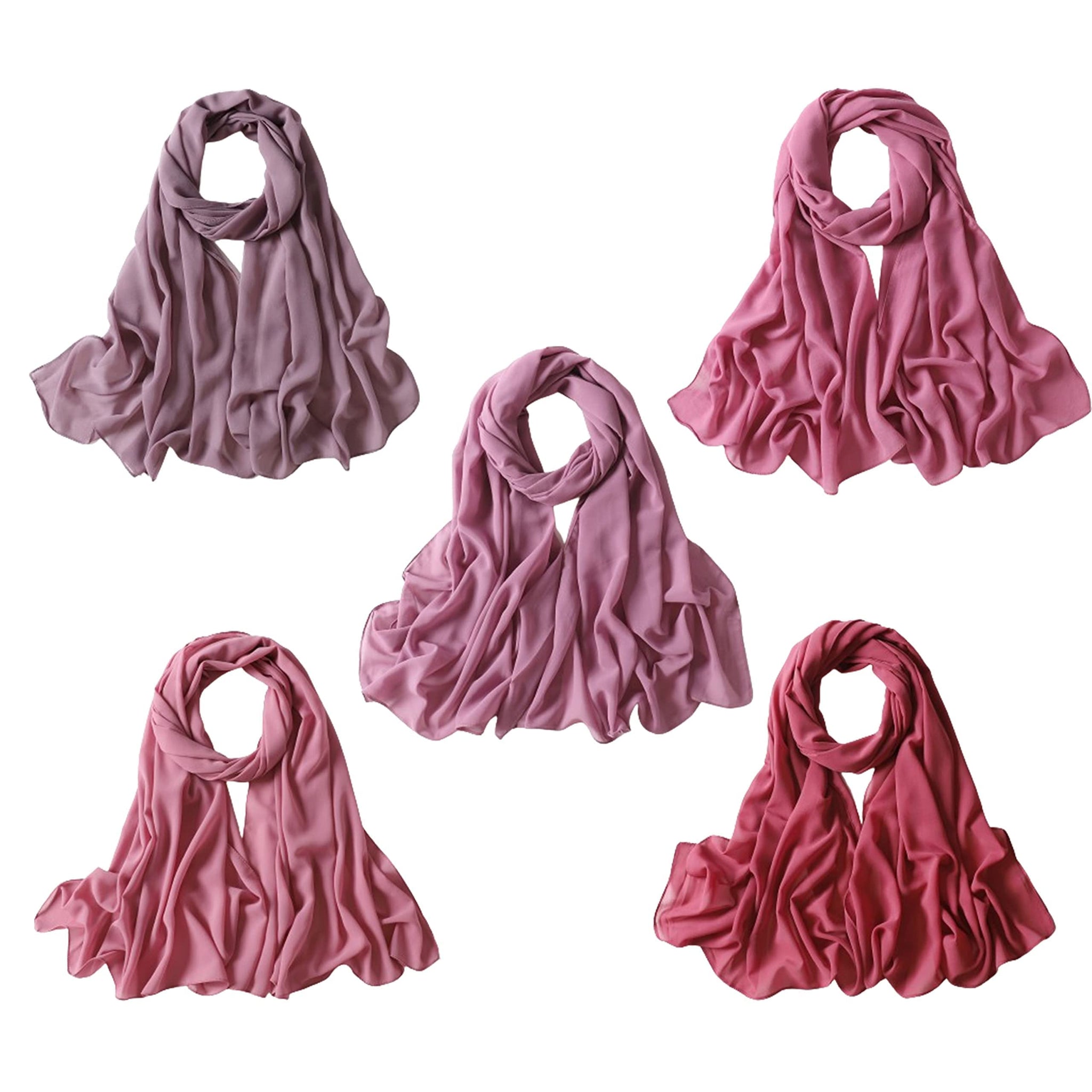 Long Chiffon Shawl - Collections